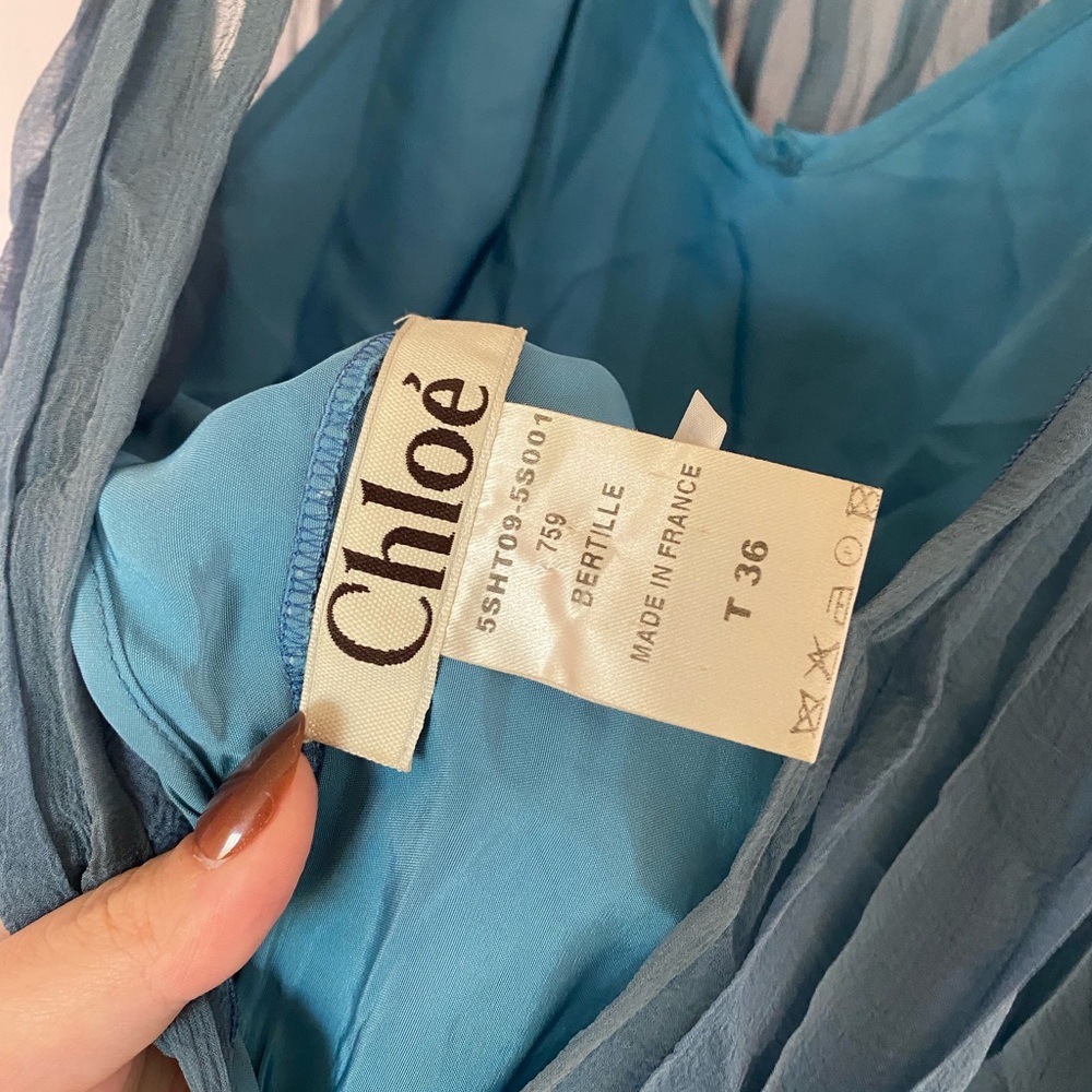 Chloe Silk Chiffon Top - Picture 6 of 8